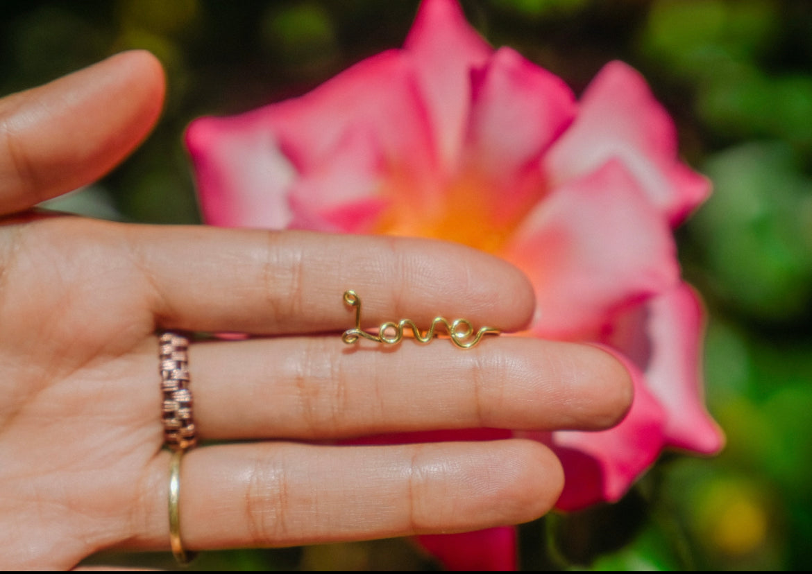 'Love' Nose / Ear Cuff